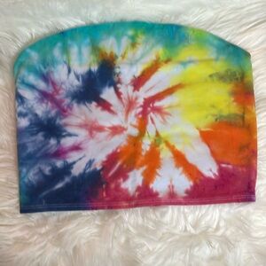 Handmade Rainbow Tie Dye Wild Fable Tube Top New Size Large
